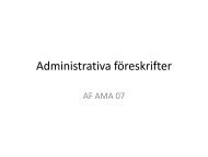 Administrativa föreskrifter