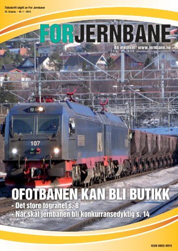 OFOTBANEN KAN BLI BUTIKK - For Jernbane