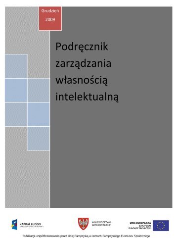 Podręcznik zarządzania własnością intelektualną - rsi-wielkopolska.pl