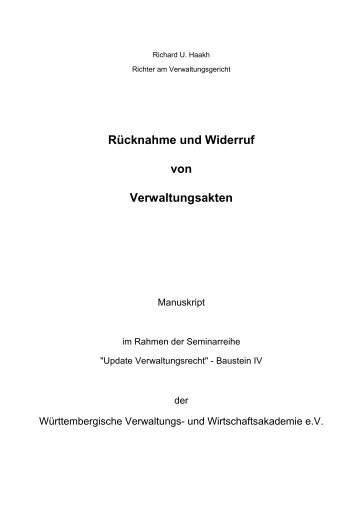 Manuskript Rücknahme+Widerruf - haakh-online.de