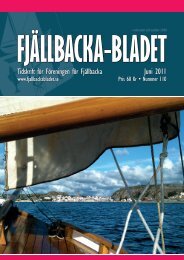Juni 2011 Tidskrift för Föreningen för Fjällbacka