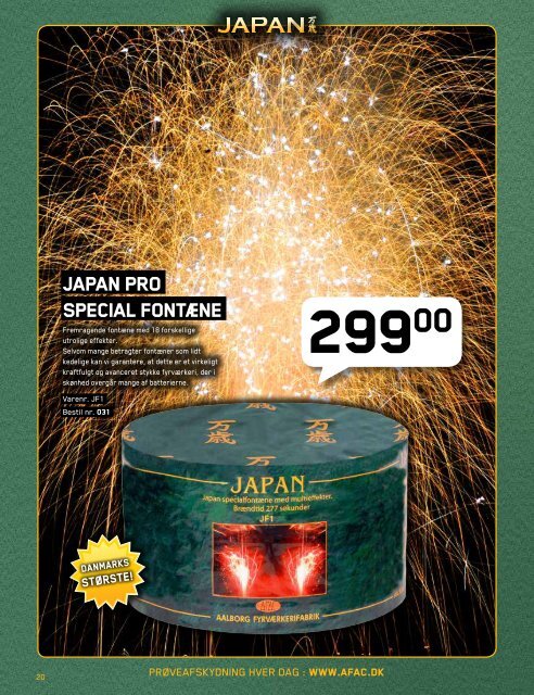 Japan katalog - Aalborg Fyrværkerifabrik