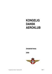 Årsberetning 2009 - Kongelig Dansk Aeroklub