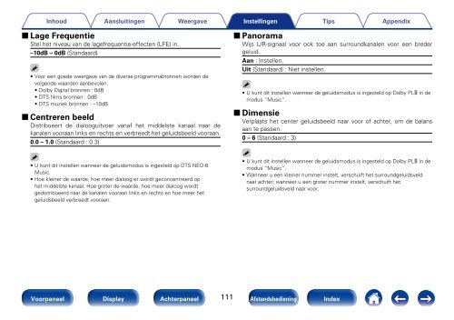 Gebruiksaanwijzing - Denon elektronische producten