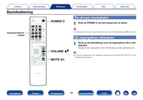 Gebruiksaanwijzing - Denon elektronische producten