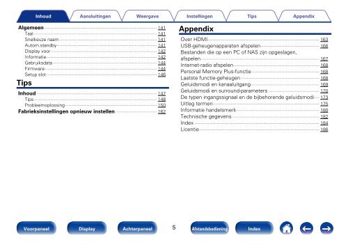 Gebruiksaanwijzing - Denon elektronische producten