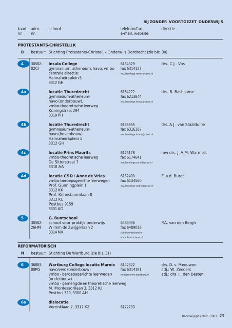 Onderwijsgids 2002- 2003 - Gemeente Dordrecht