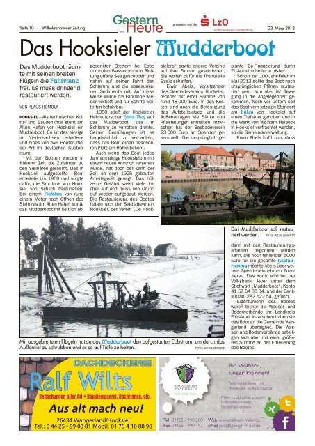 Wangerland in alten und neuen Bildern - Wilhelmshavener Zeitung