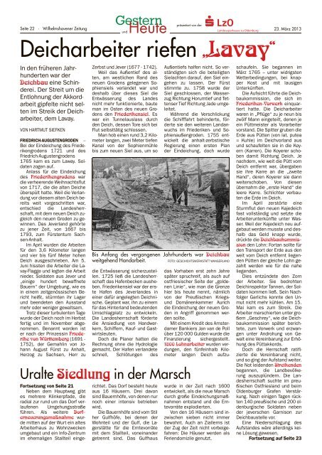 Wangerland in alten und neuen Bildern - Wilhelmshavener Zeitung