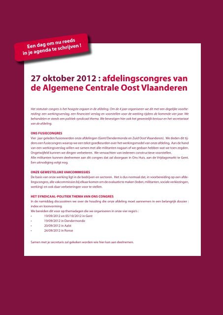 Accent juni 2012 PDF - ABVV Algemene Centrale Oost-Vlaanderen