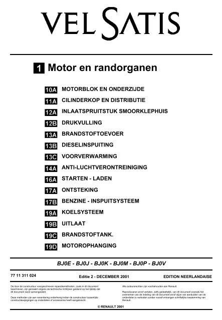 inlaatspruitstuk smoorklephuis - Renault Vel Satis