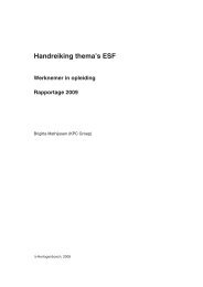 Handreiking thema's ESF - Werknemer in opleiding