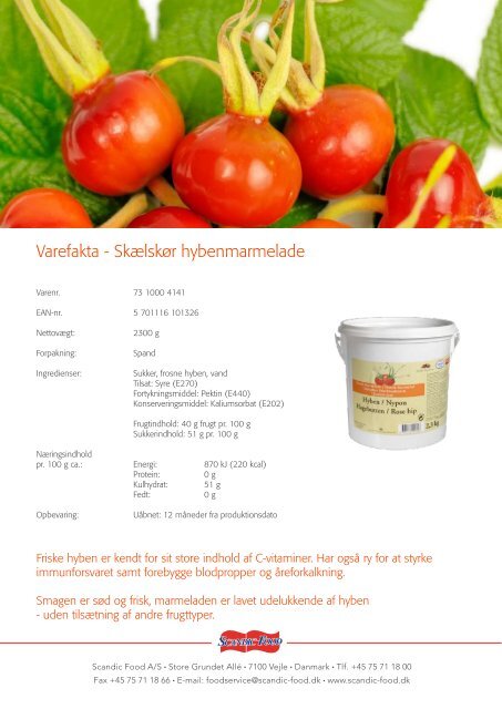 Hybenmarmelade - Scandic Food