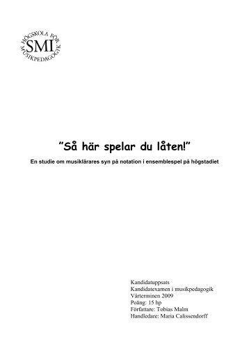 Ladda hem som pdf - Stockholms musikpedagogiska institut