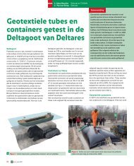 GeoKunst Geotextiele tubes en containers getest - GeoTechniek