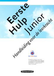 Eerste Hulp Junior handleiding leerkracht - Het Oranje Kruis
