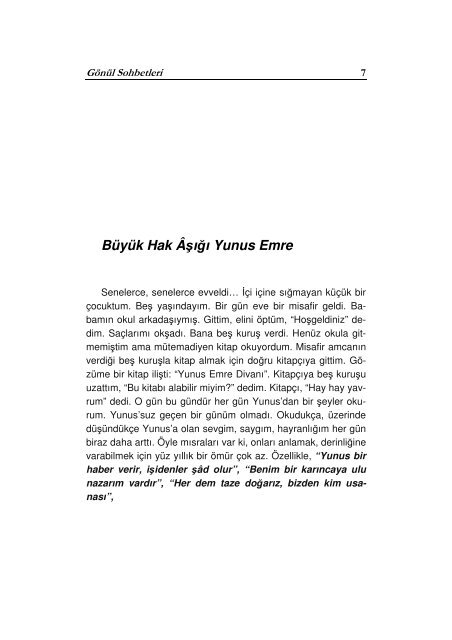 Büyük Hak Âşığı Yunus Emre - Gönül Sohbetleri