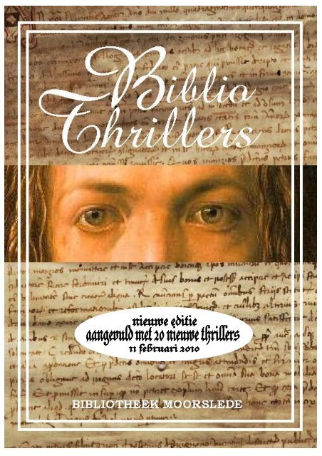 Bibliothrillers - 1 - - bibliotheekmoorslede