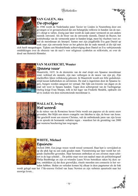 Bibliothrillers - 1 - - bibliotheekmoorslede