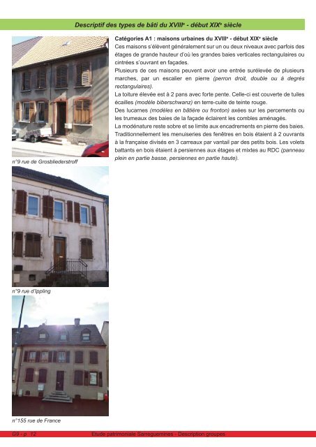 Rapport annexe - Ville de Sarreguemines