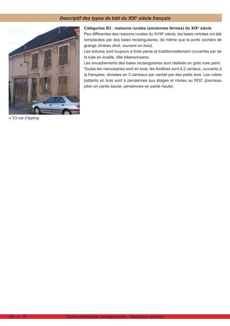 Rapport annexe - Ville de Sarreguemines