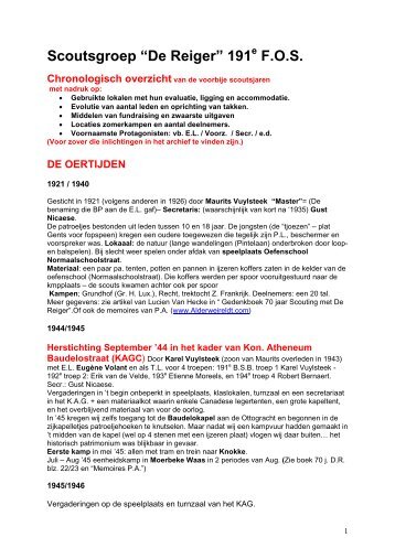 Scoutsgroep “De Reiger” - Dit is de website van de familie ...