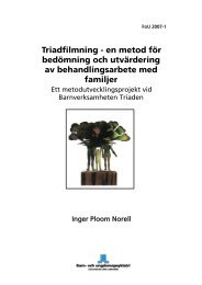 Triadfilmning - en metod för bedömning och utvärdering av ... - BUP