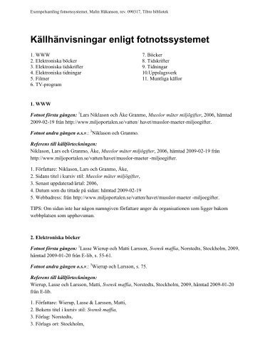 Exempelsamling Oxfordsystemet (pdf)