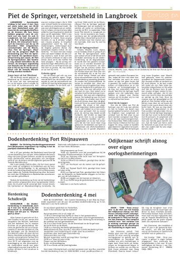 Oorlog en - t Groentje