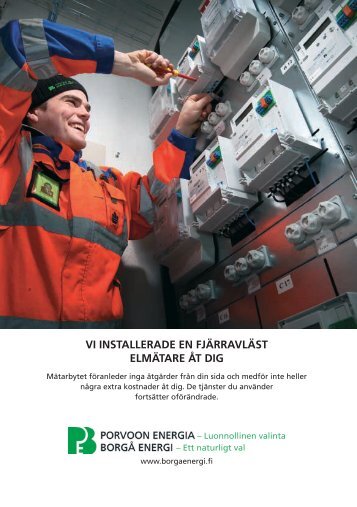Vi installerade en fjärravläst elmätare åt dig.pdf - Porvoon Energia