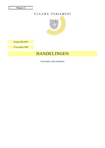 Handelingen PDF - Vlaams Parlement
