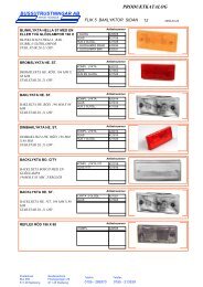 PRODUKTKATALOG BUSSUTRUSTNINGAR AB