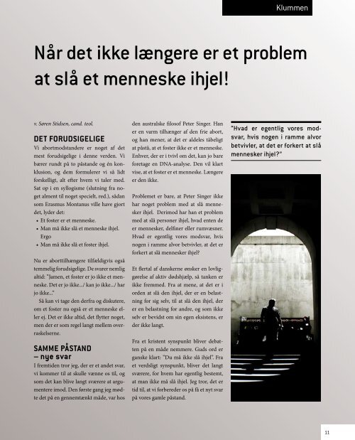 Februar 2012 - Retten til liv