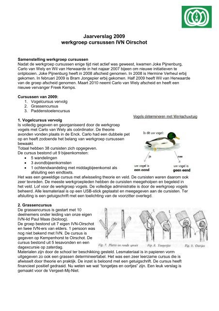 Jaarverslag werkgroep cursussen 2009.pdf - Ivn