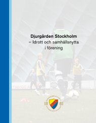 Idrott och samhällsnytta i förening - DIF Fotboll