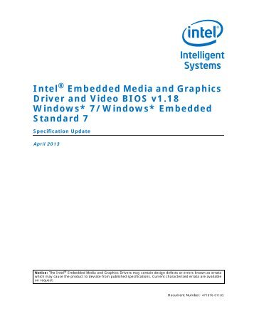 Intel® Embedded Media and Graphics Driver and Video BIOS v1.18 ...