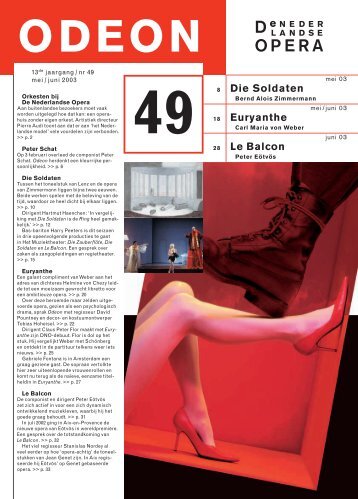 Odeon 49 5de proef - start - De Nederlandse Opera