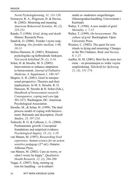 Nytt norsk kirkeblad nr 3-2008 - Det praktisk-teologiske seminar