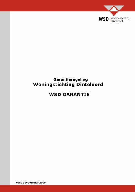 Garantieregeling - Woningstichting Dinteloord