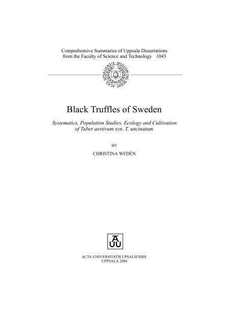 Black Truffles of Sweden