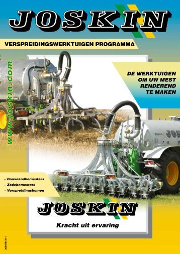 Programma bemestingsapparatuur - joskin