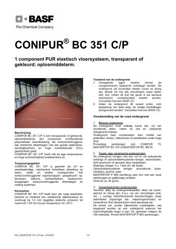 CONIPUR BC 351 C/P - BETONmonteur