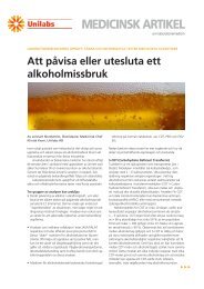 Att påvisa eller utesluta ett alkoholmissbruk - Unilabs