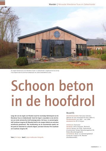 Schoon beton - Goudriaan-Jongerius BV