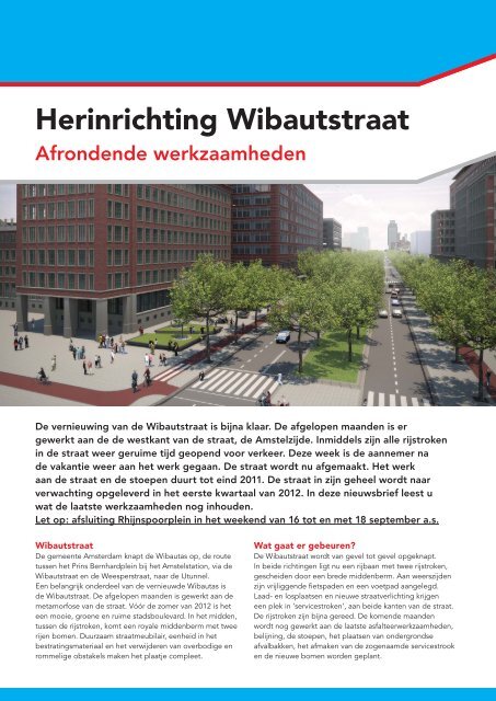 Herinrichting Wibautstraat - Wibaut aan de Amstel