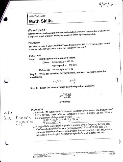 Phet Waves Intro Water Sound And Light Answer Key Islero Guide Answer For Assignment