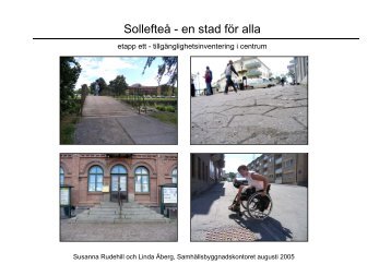 Tillgänglighetsrapport Sollefteå centrum - Sollefteå kommun