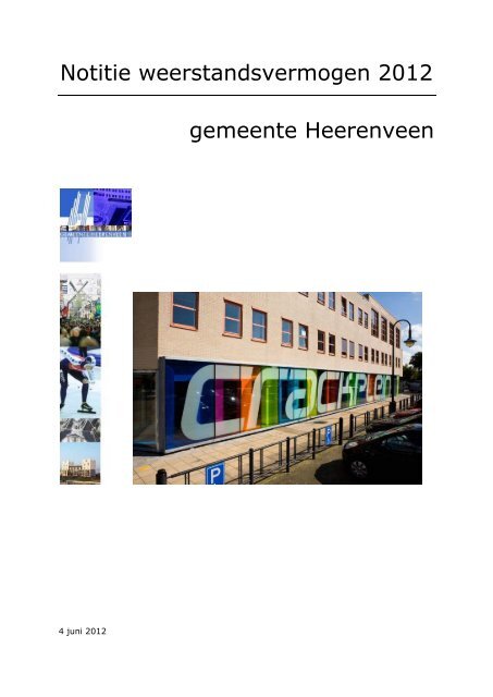 Notitie weerstandsvermogen - Gemeenteraad Heerenveen