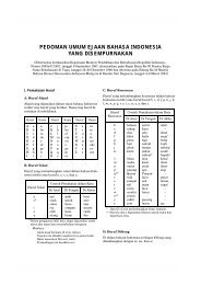 pedoman umum ejaan bahasa indonesia yang disempurnakan