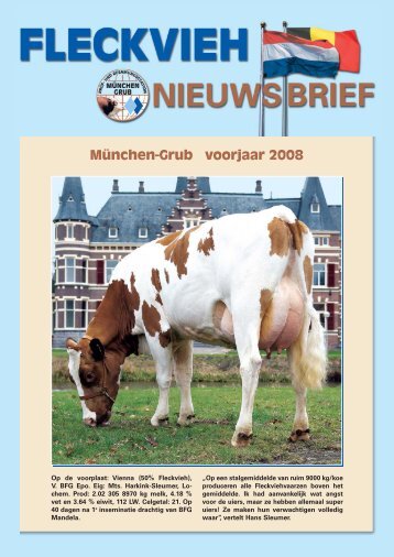 Nieuwsbrief voorjaar 2008 - Fleckvieh